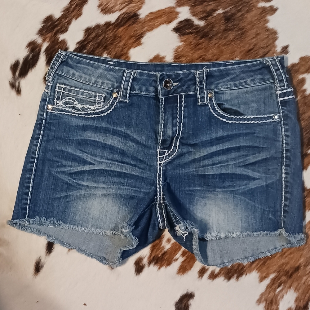 Cowgirl Tuff Denim Shorts